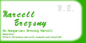 marcell brezsny business card